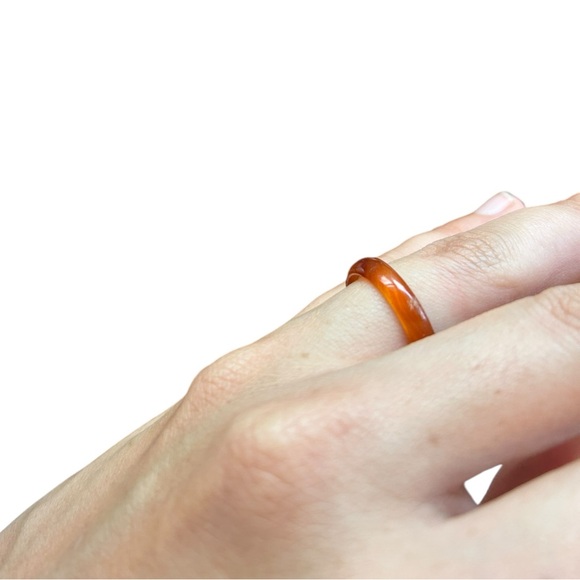 vintage carnelian stone ring - Picture 3 of 4